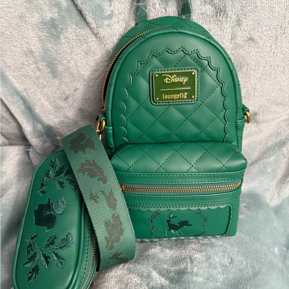 Bambi Quilted Texture Convertible Sling Crossbody Bag with Coin Bag NWT - Picture 3 of 5